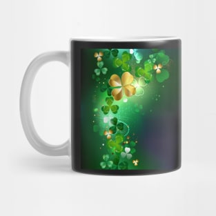 Glowing Golden Shamrock Mug